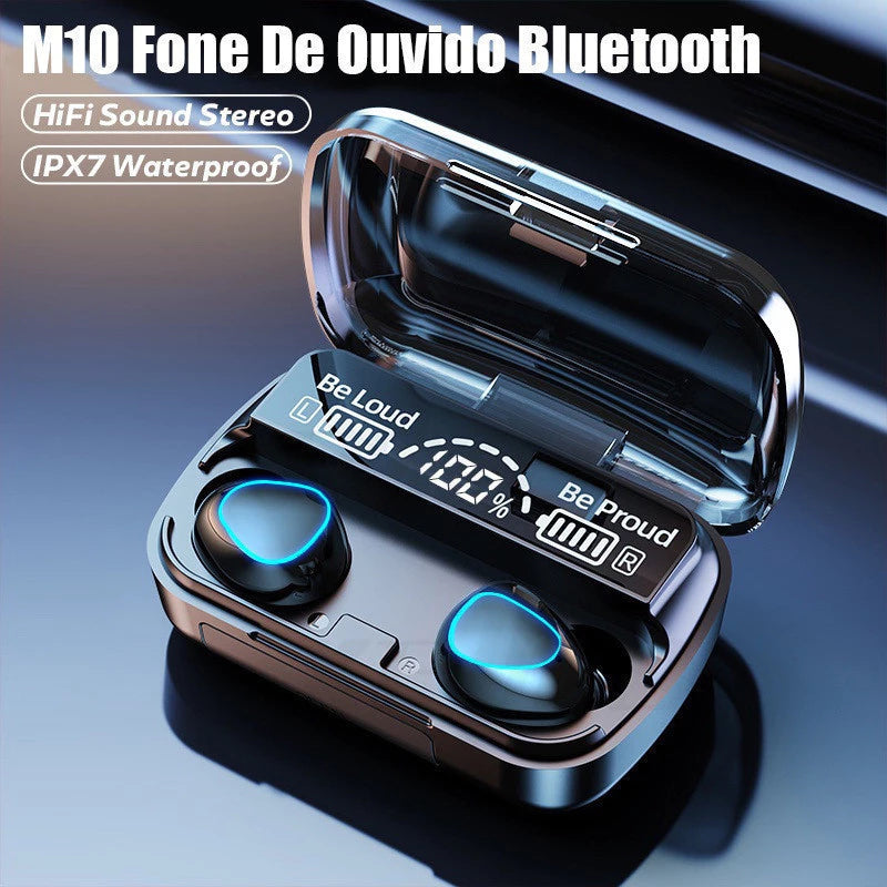 Fone De Ouvido - M10 - Bluetooth 5.1 Sem Fio