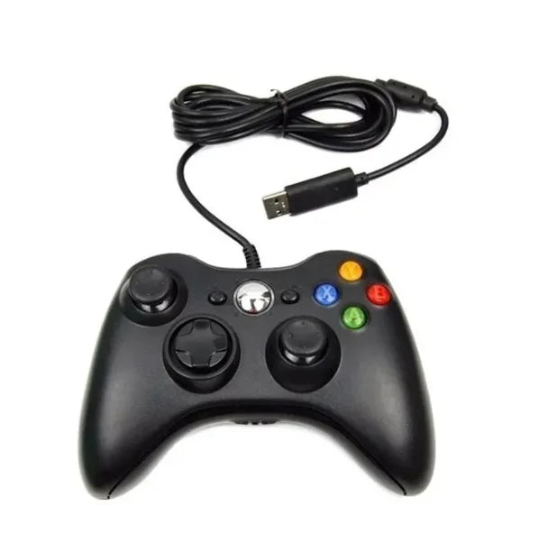 Controle Xbox 360 Com Fio - Compatível com PC e Xbox 360