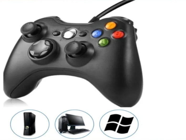 Controle Xbox 360 Com Fio - Compatível com PC e Xbox 360