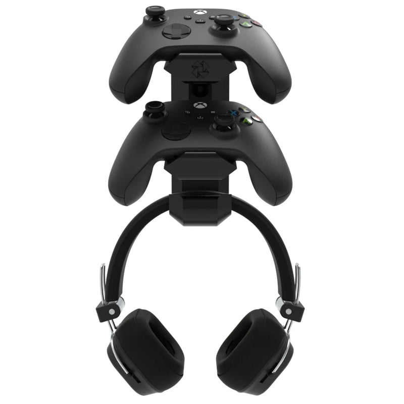 Suporte de Parede Compatível com Headset e 2 Controles para Xbox ou PlayStation