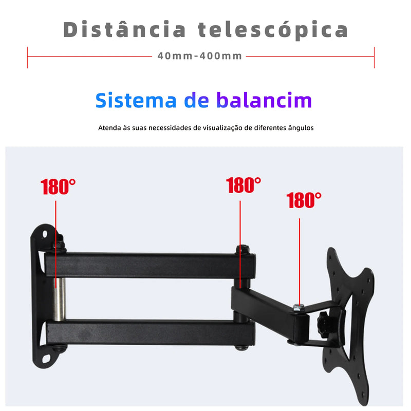 Suporte Articulado para Monitor e TV (14-42 Polegadas)