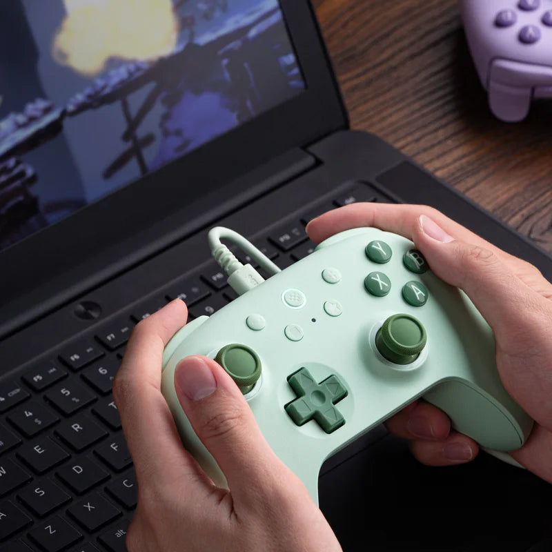 Controle Gamer com Fio - Ultimate 2c - PC, Windows 10/11, Raspberry Pi e Android - 8BitDo